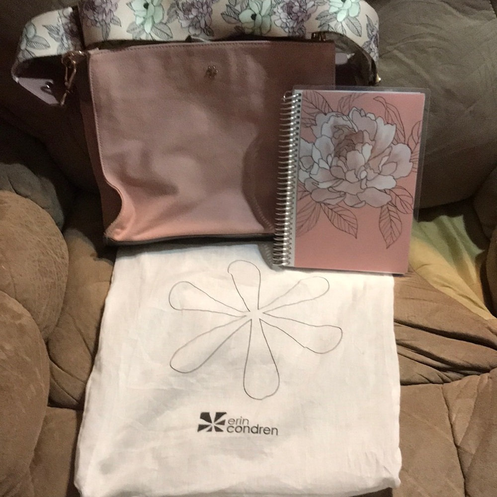 Erin Condren crossbody and notebook
